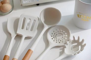 360Home Pfannenwender Küchenhelfer Küchenutensilie Silikon Spatel
